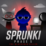Play Sprunki - Phase 5: The Blackened Killer now!